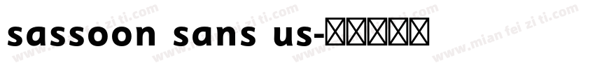 sassoon sans us字体转换